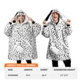 thumbnail image 4 of Sudadera con capucha Giggling Getup Sherpa de gran tamaño, dálmata, 4 of 7