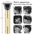 thumbnail image 3 of Sinhoon Usb Rechargeable Outliner Grooming Cordless Close Cutting T-Blade Trimmer OMM Baldheaded, Retro Oil Head Hair Clippers Zero Gapped Detail Beard Shaver Barbershop lining clippers for men(Black), 3 of 9