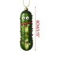 thumbnail image 2 of Matoen12 Multi Functional Acrylic Decorative Christmas Tree Pendant Cute Mini Cucumber Christmas Pendant, 2 of 5