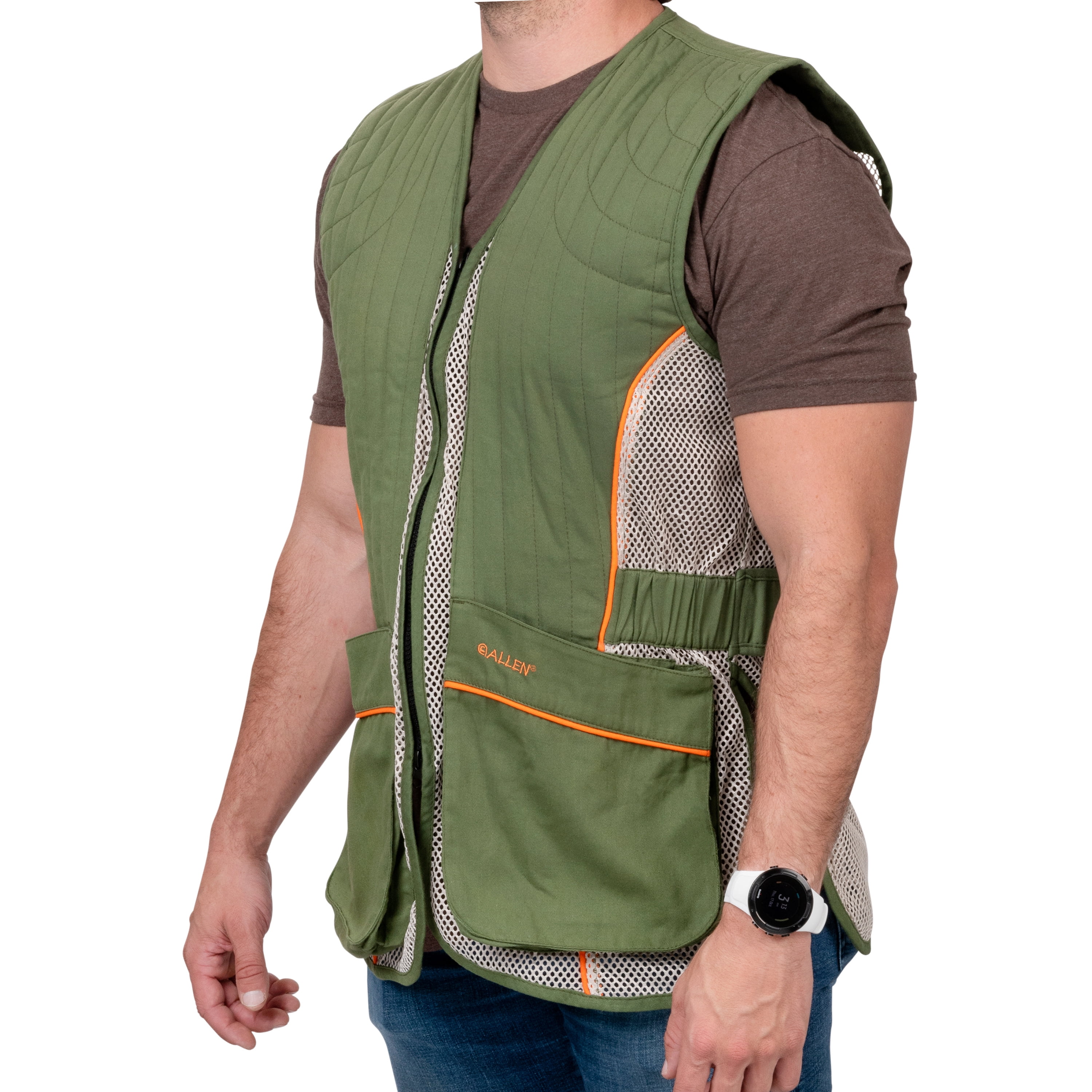 Allen Company Ace Shooting Vest, Ambidextrous, X-Large2-XL, Olive