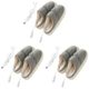 thumbnail image 1 of Con Calefacción Eléctrica Calentador Pies Felpa Botas Regalos Navidad (gris), 1 of 4