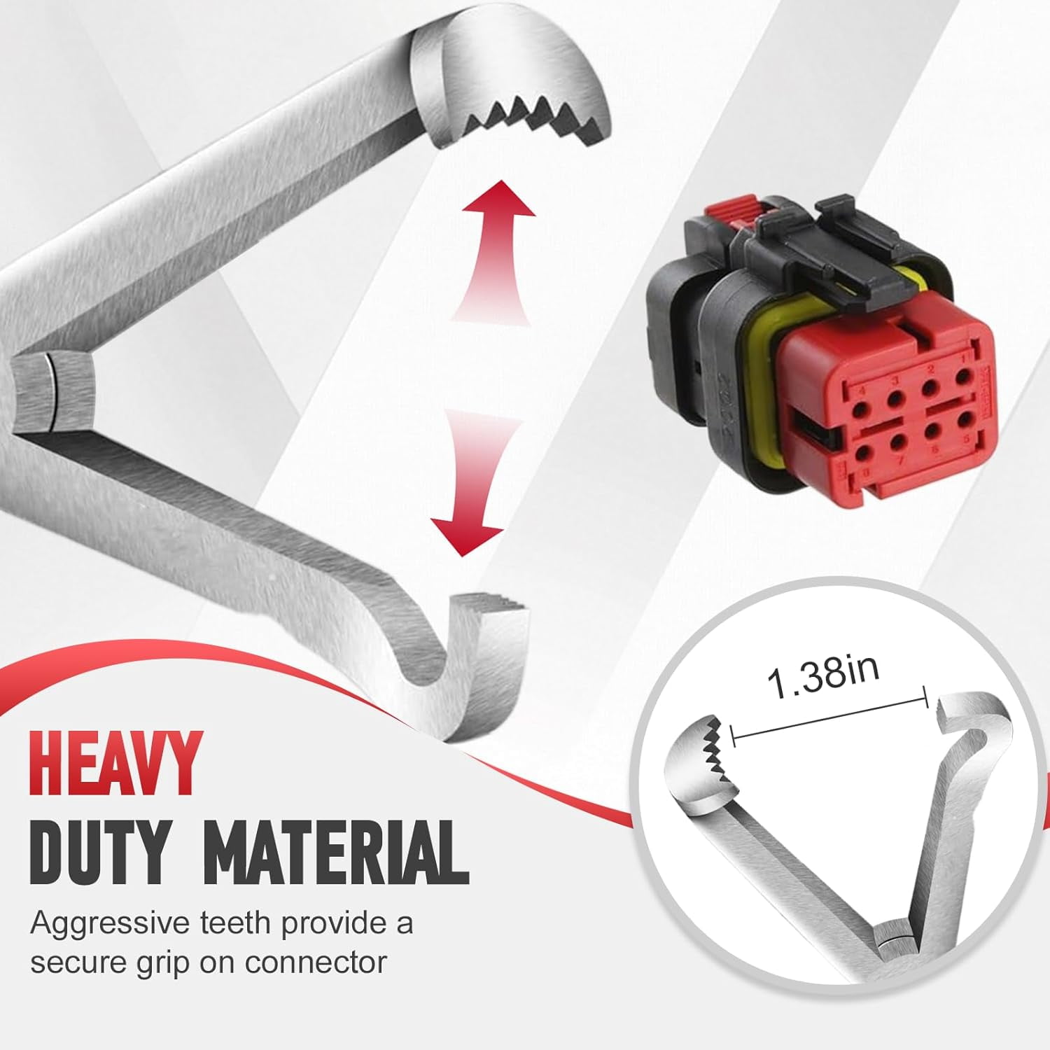 Electrical Disconnect Pliers, 2026 New Electrical Connector Separator, Automotive Electrical Connector Pliers, Electrical Tools, Electrical Plug Plier, Terminal Removal Tool Disconnect Tools (2 Set)