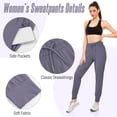 thumbnail image 4 of Women's Sweatpants with Pockets Soft Lounge Pants Casual Athletic Jogger Pants Drawstring for Workout Yoga Running, 4 of 7