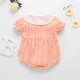 thumbnail image 3 of Borniu Baby Girl Clothes, Newborn Infant Baby Girls Collar Floral Romper Bodysuit Casual Clothes Clearance, 3 of 9