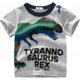 thumbnail image 3 of WOCACHI Camiseta para niños pequeños, ropa de bebé, manga corta, estampado de dinosaurio, tiburón, blusa, 3 of 5