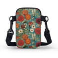 thumbnail image 2 of HELLHERO 4.33x1.97x7.09 Crossbody Sling Bags, Unisex with Vintage Flowers Pattern, 2 of 7