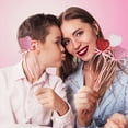 thumbnail image 3 of 12Pcs Mother's Day Glitter Red Pink Puffy Heart Picks Foam Heart Picks Sparkly Sticks for Wedding Flower Arrangements Floral Bouquet Home Holiday Party Crafts Supplies Decorations, 3 of 6
