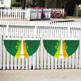 thumbnail image 3 of St Patrick Day Fan Flag Polyester Green 90 * 45 Cm High-quality Durable Folded, 3 of 5