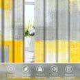 thumbnail image 5 of Yellow Grey Abstract Blackout Curtains for Bedroom,Modern Art Darkening Curtain for Living Room,52x63 Inch,2 Panels, 5 of 8