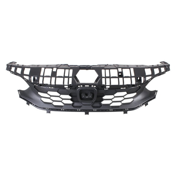 GRILLE FR UPPER BLACK W/O EMBLEM / PARK ASSIST SENSOR COMPATIBLE WITH HONDA CIVIC HATCHBACK 2023 PARTSLINK NUMBER HO1200255