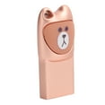 thumbnail image 4 of Disk USB2.0 Memoria Flash Drive Metal Cartoon 2 en 1 con adaptador para teléfono móvil Android Bear Rose Gold 128G, 4 of 5