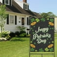 thumbnail image 4 of St. Patrick's Day Outdoor Flags Holiday Garden Flag Shamrock Clovers Hat Green Lucky Day Outdoor Flag 28''×40'' Burlap Vertical Double Sided Welcome Flag for Home,Spring Holiday Decor, 4 of 6