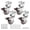 2 IN U-Shaped (4 Pack), variant on 2 Inch Caster Wheels With 3/4" (20 Mm) U Bracket Small Rubber Casters Set Of 4 360 Degree Ball Bearing Plate Swivel Castors For Dresser Cabinet Desk