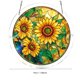 thumbnail image 5 of Atrapasueños de acrílico con forma de rompecabezas para colgar en la ventana | Atrapasueños redondo de vidrieras florales para uso interior y exterior, 5 of 7