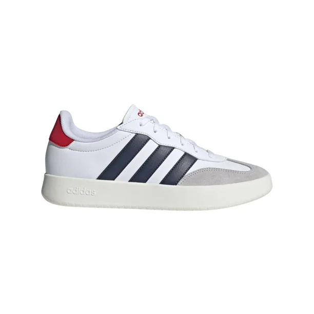 Adi-das Men's Barreda Tennis Sneaker - IH1228 - White/Navy Blue/Red/Grey