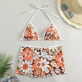 thumbnail image 3 of Gibobby Trajes de Natación para Mujer Traje de baño Tankini de dos piezas de talle para mujer(Naranja,XL), 3 of 5