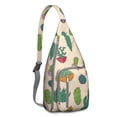 thumbnail image 1 of Botanical Cactus Backpack - Scientific Succulent Print, Durable Outdoor Pack, 1 of 4