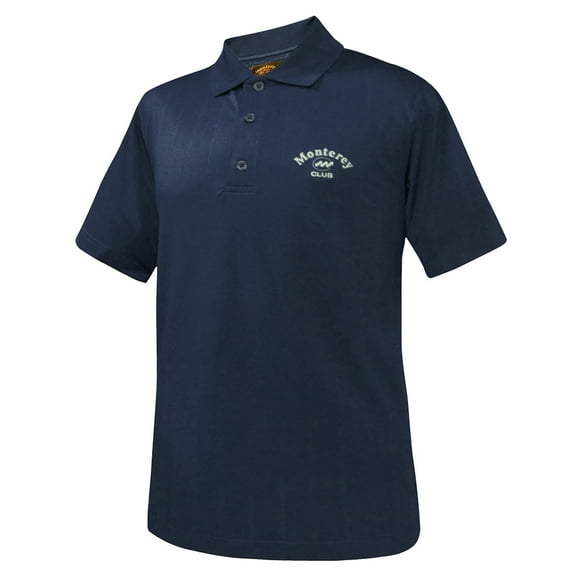 Monterey Club Men's Vertical Jacquard Texture Solid Golf Polo Shirt #1057