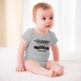 thumbnail image 3 of Grandma Has Waited A Long Time For Me - Baby Clothes - Funny Newborn Bodysuit Outfits for Boys And Girls Gray-style-1 3months, 3 of 7