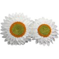 thumbnail image 4 of Sunflower Decorative Throw Pillows, 3D Flower Pillow, Accent Pillow, Sunflower Decorations, Flower-Shaped (14.5" Flower, 13" Pillow with Insert, Ivory), 4 of 8