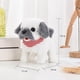 thumbnail image 2 of Electronic Plush Toys Puppy Plush Singing Interactive Puppy Stuffed Animals Animated Funny Toys Tail Wagging, Gifts for Boys Girls（Habadog [Grey]）, 2 of 5