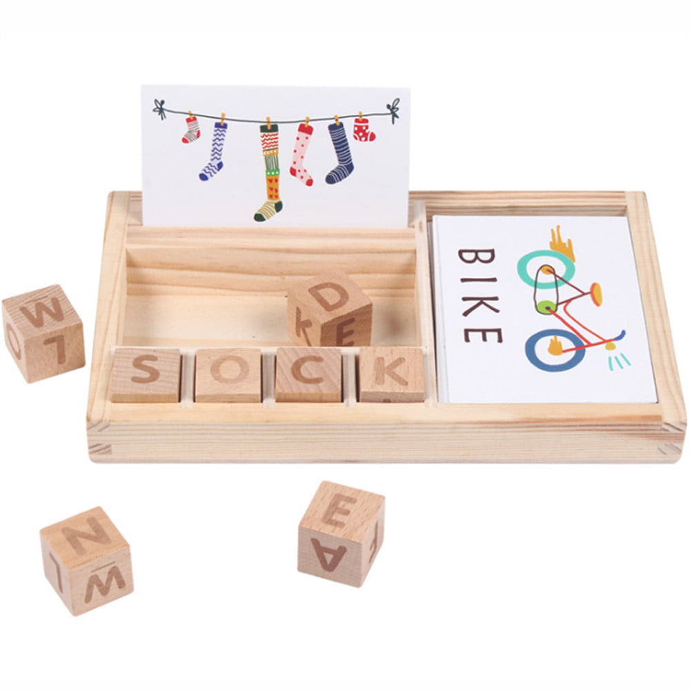 Kids Alphabet Letter Word Spelling Game Early Learning Educational Toys Set 