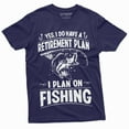 thumbnail image 4 of Retirement Plan Fishing T-Shirt Mens Funny Retired Grandpa Dad Husband Tee Shirt (3X-Large Military Green), 4 of 6