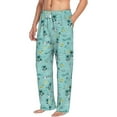 thumbnail image 5 of Cauagu Hawaiian Style Mens Pajama Pants Sleep & Lounge Pants,PJ Bottoms with Pockets-Medium, 5 of 7