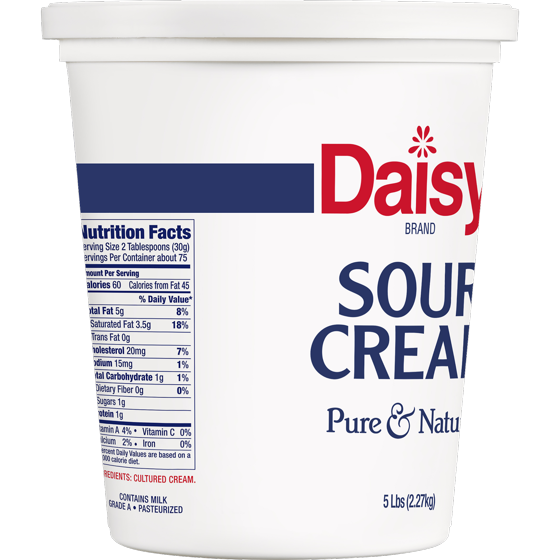 Nutrition Facts Daisy Sour Cream Runners High Nutrition