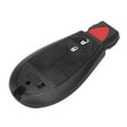 thumbnail image 2 of Llavero de coche con botón integrado para llave inteligente DODGE RAM 1500 2500 3500 GQ4-53T 2013 2014 2015 2016 2017 Ecomeon color negro, 2 of 5