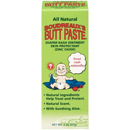Boudreaux's Butt Paste With Natural Aloe Diaper Rash Ointment, 2 oz Tube