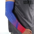 thumbnail image 2 of Unique Bargains 1 Pair Breathable Arm Sleeves for Outdoor Arm Cover Red Blue, 2 of 5