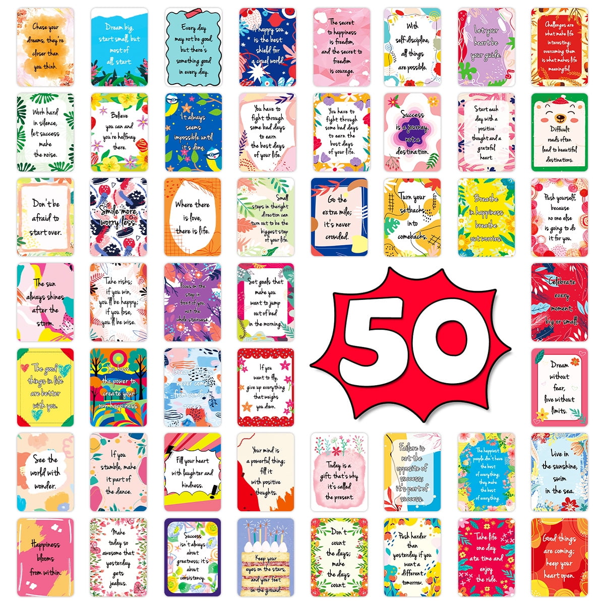 20 cartoncini motivazionali in carta kraft con citazioni ispiratrici frigorifero buona fortuna pensiero positivo cartoline auguri motivazione ringraziamento affermazione Natale compleanno ispirazione