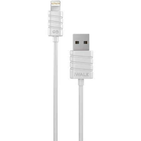 iWalk - Apple MFi Certified 6.6' USB-to-Lightning Charge-and-Sync Cable - White