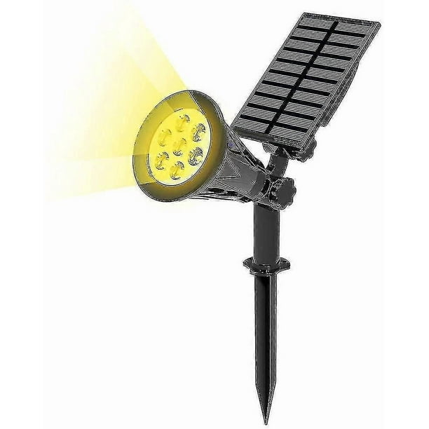 7 Led Solar Spotlights. Super Bright Solar Landscape Spot Lights. Warm White