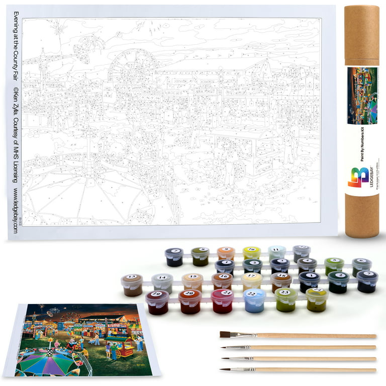Diy Acrylic Paint By Numbers Kit For Adults, Painting By Numbers