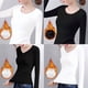 thumbnail image 2 of Ropa interior térmica de manga larga para mujer, camiseta con forro polar suave y micropolar, capa base cálida de invierno, 2 of 5