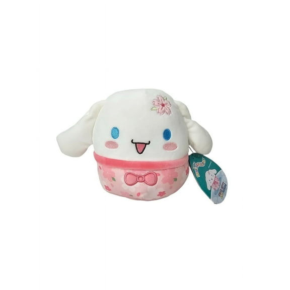 Squishmallows Official Kellytoys Plush 7.5 Inch Cinnamoroll The Dog Sakura Flower Outfit Spring Edition Ultimate Stuffed Toy