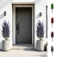 thumbnail image 7 of Artificial Lavender Plants with Ground Spikes,24in UV Resistant Artificial Lavender Topiary Ball Trees with Stake,Compact Fake Bushes Potted Plants,Outdoor Faux Lavenders Flower, 7 of 7
