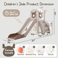 thumbnail image 4 of 7 In1 Elk Toddler Slide, Kids Indoor Slide For Toddlers ,baby Slide For Indoor Outdoor With Basketball Hoop And Telescope, L Shaped Slide For Kids Toddler Slide Playset, 4 of 7