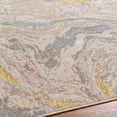 thumbnail image 6 of Hauteloom Marble Swirl Collection Abstract Coastal Living Room Bedroom Dining Room Area Rug - Modern Contemporary Bohemian - Beige, Brown, Cream, Orange, Blue - 6'7" x 9', 6 of 8