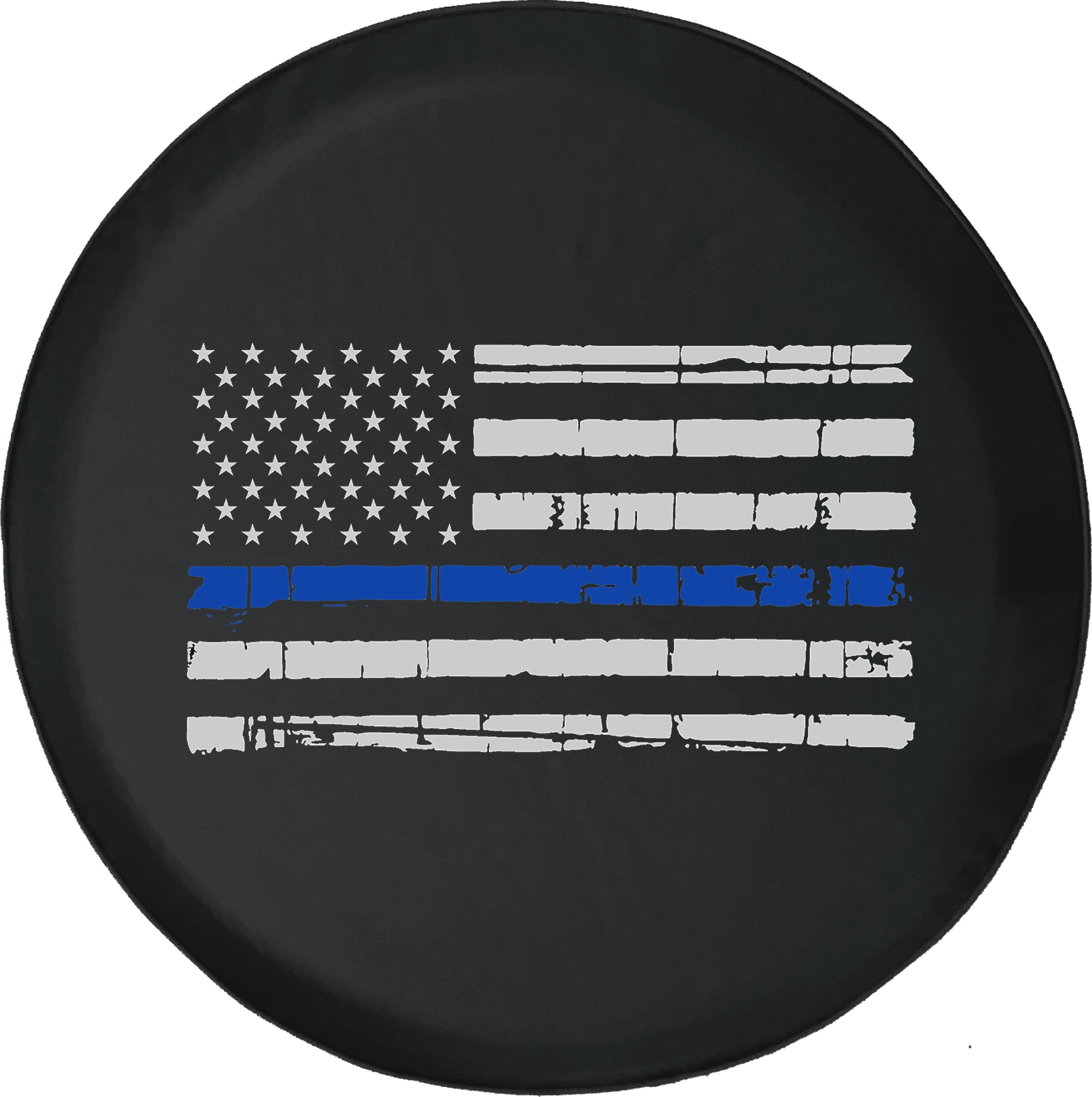 ULNL Thin Blue Line and Thin Red Line Flag Spare Wheel Tire Cover Funny Waterproof Tire Protectors Novelty 