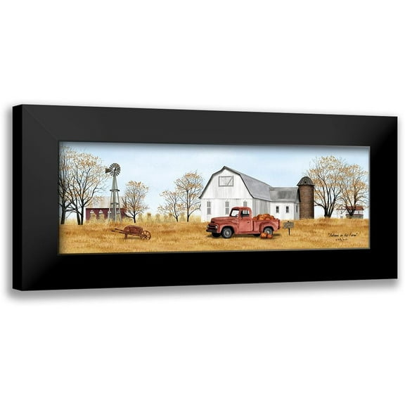 Jacobs, Billy 14x7 Black Modern Framed Museum Art Print Titled - Autumn on the Farm