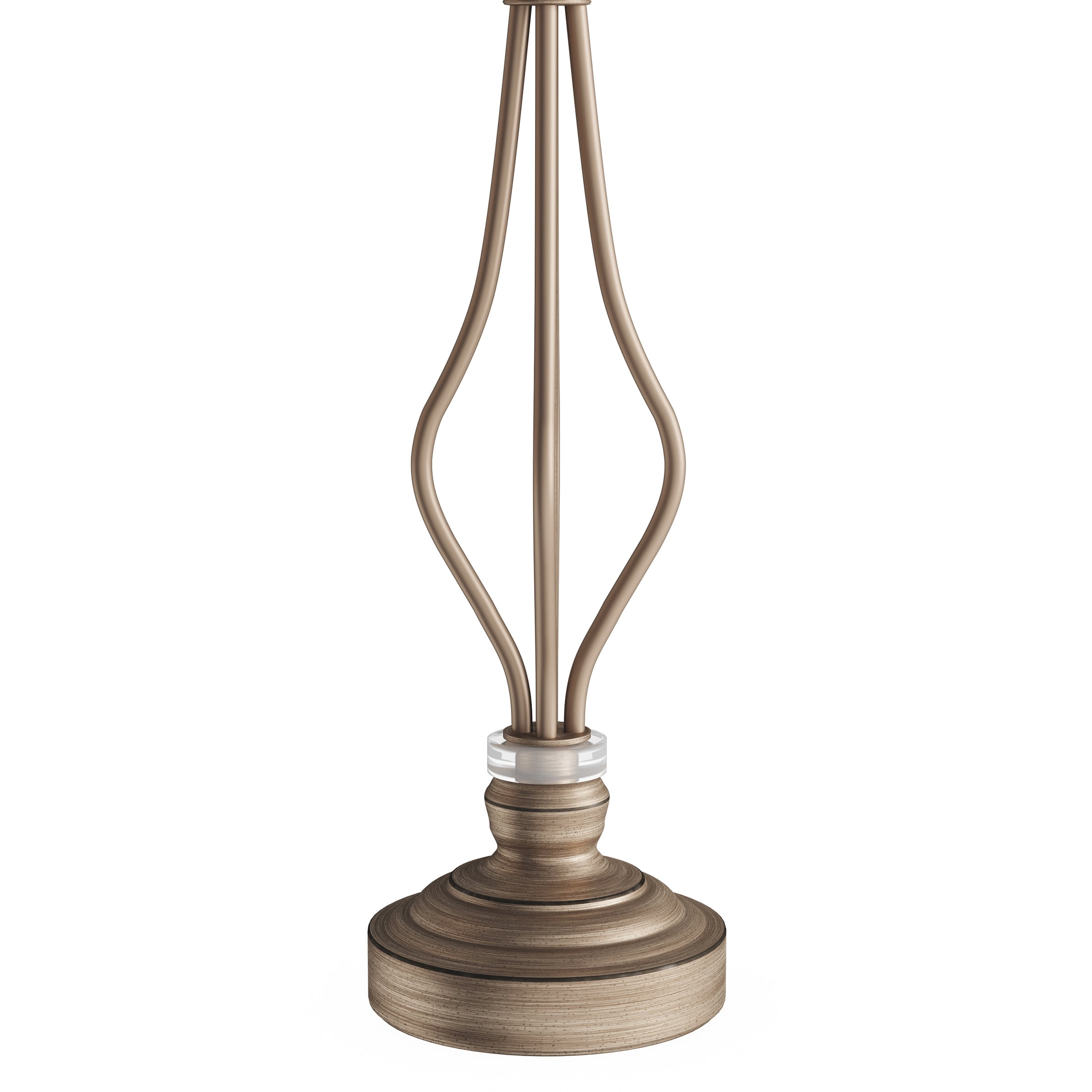 Lavish Home Table Lamps Matching Curved Openwork Steel Modern Lighting Set of 2
