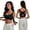 Black, variant on Wireless Soft Support Posture Bra for Women Seamless Beauty‑Back Front Hook Bra Push Up Sports Underwear