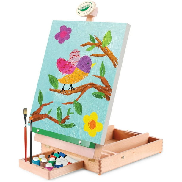 Crayola Wood Classic Traveling Studio Art Easel - Walmart.com - Walmart.com
