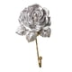 thumbnail image 5 of Gancho de rosa para vestido, sombrero, abrigo, gancho de pared europeo, decoración de pared, llavero Plata, 5 of 9