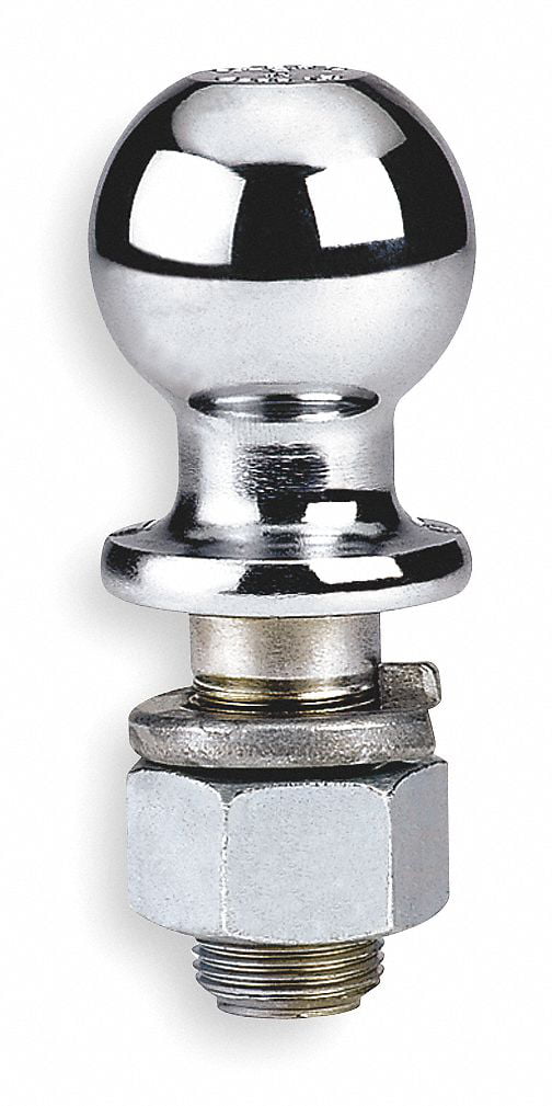 CURT 40081 Stainless Steel Trailer Hitch Ball 3,500 lbs. 1-7/8-Inch Diameter Tow Ball with 1-Inch x 2-1/8-Inch Shank 