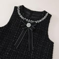 thumbnail image 4 of JAKANYQ Robe à Sequins pour Filles Tout-Petits Robe Ligne A Sans Manches Robe Scintillante de Soirée avec Bordure en U Noir 4-5 Ans, 4 of 8