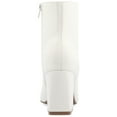 thumbnail image 4 of Journee Womens Sorren Covered Block Heel Pointed Toe Booties, 4 of 10